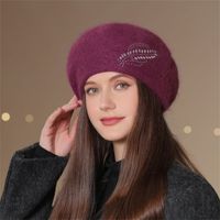 Women's Elegant Basic Solid Color Eaveless Wool Cap main image 5