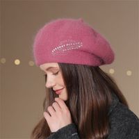 Women's Elegant Basic Solid Color Eaveless Wool Cap main image 3