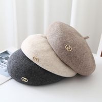 Women's Casual Solid Color Eaveless Beret Hat main image 1