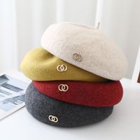 Women's Casual Solid Color Eaveless Beret Hat main image 2
