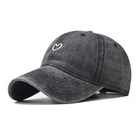 Women's Cute Sweet Heart Shape Curved Eaves Baseball Cap main image 6