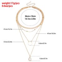 Simple Style Solid Color Alloy Wholesale Layered Necklaces main image 6