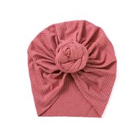Foreign Trade European And American Winter New Children's Hair Accessories Headdress Baby Care Door Beanie Baby Knitted Pit Striped Hat sku image 3