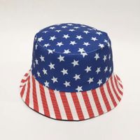 Unisex Vintage Style National Flag Printing Big Eaves Bucket Hat main image 2