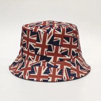 Unisex Vintage Style National Flag Printing Big Eaves Bucket Hat sku image 1