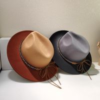 Women's Ethnic Style Solid Color Big Eaves Bucket Hat main image 1