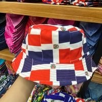 Unisex Vintage Style National Flag Printing Big Eaves Bucket Hat sku image 8