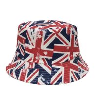 Unisex Vintage Style National Flag Printing Big Eaves Bucket Hat main image 3