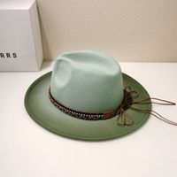 Women's Ethnic Style Solid Color Big Eaves Bucket Hat sku image 5