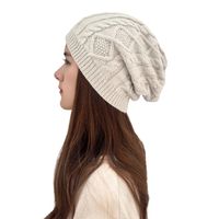 Women's Vintage Style Streetwear Solid Color Eaveless Wool Cap main image 4