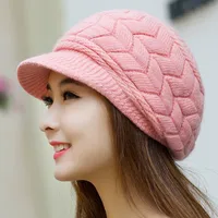 Women's Elegant Basic Simple Style Solid Color Curved Eaves Wool Cap Beret Hat sku image 2