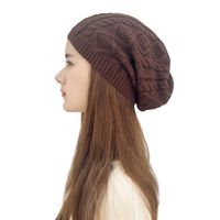 Women's Vintage Style Streetwear Solid Color Eaveless Wool Cap main image 3