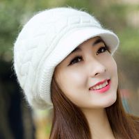Women's Elegant Basic Simple Style Solid Color Curved Eaves Wool Cap Beret Hat sku image 4