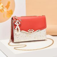 Women's Small All Seasons Pu Leather Solid Color Streetwear Square Flip Cover Shoulder Bag main image 6