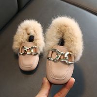 Girl's Streetwear Solid Color Square Toe Flats main image 5