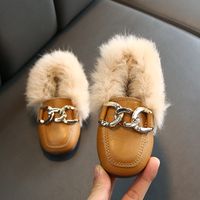 Girl's Streetwear Solid Color Square Toe Flats main image 3