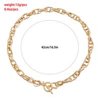 Simple Style Classic Style Solid Color Alloy Women's Necklace main image 2