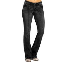 Women's Daily Vacation Solid Color Full Length Washed Jeans main image 5