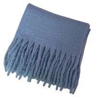 Women's Basic Simple Style Solid Color Circle Yarn Scarf main image 4