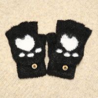 Women's Cute Heart Shape Gloves 1 Pair sku image 1