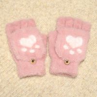 Women's Cute Heart Shape Gloves 1 Pair sku image 3