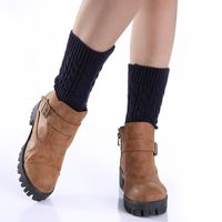 Women's Casual Simple Style Solid Color Polyacrylonitrile Fiber Jacquard Crew Socks A Pair main image 5