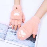 Women's Cute Heart Shape Gloves 1 Pair main image 4