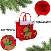 Christmas Cartoon Style Christmas Tree Santa Claus Christmas Socks Cloth Party main image 3