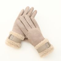 Women's Lady Simple Style Solid Color Gloves 1 Pair main image 3