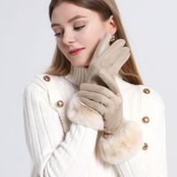 Frau Lässig Einfacher Stil Einfarbig Handschuhe 1 Paar main image 1