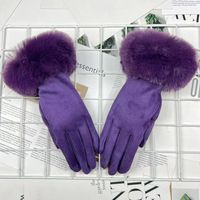 Women's Elegant Sweet Solid Color Gloves 1 Pair sku image 3