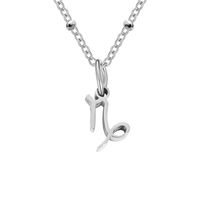 Simple Style Constellation Stainless Steel Plating Gold Plated Pendant Necklace sku image 12