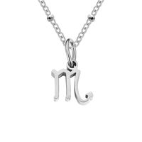Simple Style Constellation Stainless Steel Plating Gold Plated Pendant Necklace sku image 10