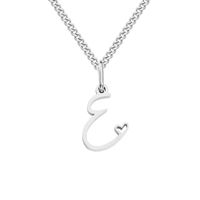 Stainless Steel Simple Style Plating Letter Solid Color Pendant Necklace sku image 3
