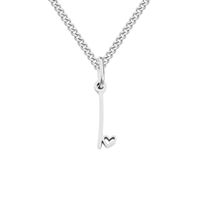 Stainless Steel Simple Style Plating Letter Solid Color Pendant Necklace sku image 7