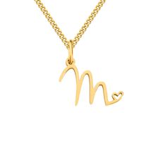 Stainless Steel Simple Style Plating Letter Solid Color Pendant Necklace sku image 65