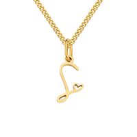 Stainless Steel Simple Style Plating Letter Solid Color Pendant Necklace sku image 57