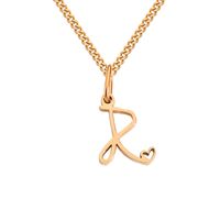 Stainless Steel Simple Style Plating Letter Solid Color Pendant Necklace sku image 42