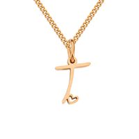 Stainless Steel Simple Style Plating Letter Solid Color Pendant Necklace sku image 44