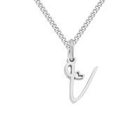 Stainless Steel Simple Style Plating Letter Solid Color Pendant Necklace sku image 20