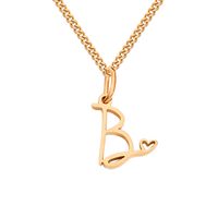 Stainless Steel Simple Style Plating Letter Solid Color Pendant Necklace sku image 28