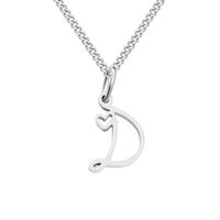 Stainless Steel Simple Style Plating Letter Solid Color Pendant Necklace sku image 2