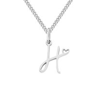 Stainless Steel Simple Style Plating Letter Solid Color Pendant Necklace sku image 6