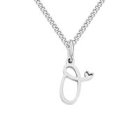 Stainless Steel Simple Style Plating Letter Solid Color Pendant Necklace sku image 13