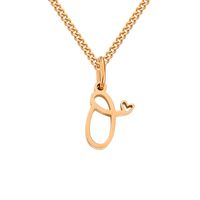 Stainless Steel Simple Style Plating Letter Solid Color Pendant Necklace sku image 78