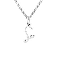 Stainless Steel Simple Style Plating Letter Solid Color Pendant Necklace sku image 17