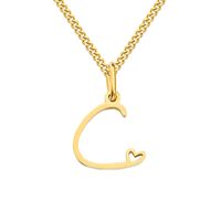 Stainless Steel Simple Style Plating Letter Solid Color Pendant Necklace sku image 72
