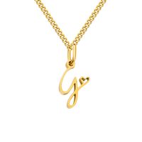 Stainless Steel Simple Style Plating Letter Solid Color Pendant Necklace sku image 64
