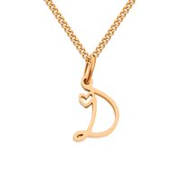 Stainless Steel Simple Style Plating Letter Solid Color Pendant Necklace sku image 30