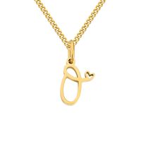 Stainless Steel Simple Style Plating Letter Solid Color Pendant Necklace sku image 54